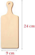 6 Pcs Mini Wood Cutting Board Wooden Chopping Board Paddle Unfinished Wood Kitchen Board Cooking Serving Charcuterie Board for DIY Kitchen Decor C...