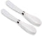 ONTUBE Butter Knife Set of 2, Stainless Steel Blade with Porcelain Handle, Big Circle Cheese Butter Spreader Knives Set for Kitchen, White 5.9-Inc...