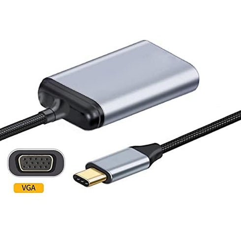 NFHK USB-C Type C to VGA Cable Monitor Adapter 1080p 60hz for Tablet & Phone & Laptop...