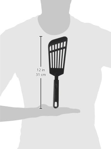 Winco, Black Nylon Fish Spatula, Medium, 12"...