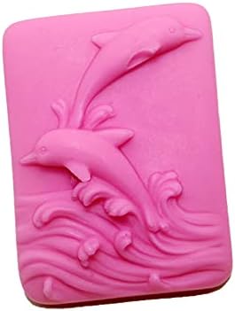 Silicone Soap Mold Dolphin Embossed Handmade Soap Decoration Moulds DIY Plaster Candle Molds Fondant Cake Crafts...