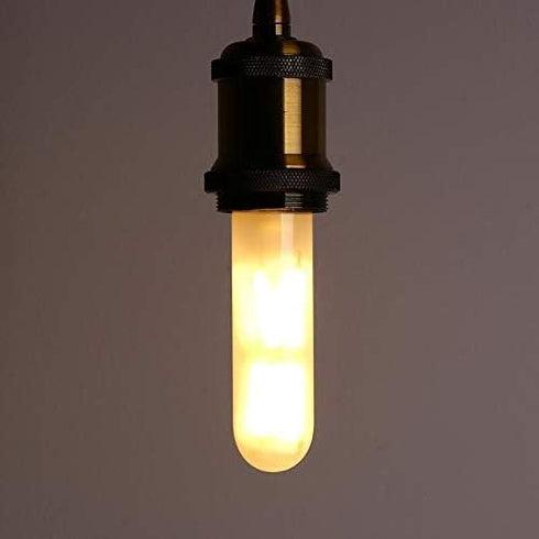 Dimmable T10 Frosted Led Tubular Bulb 8W,Warm White 2700K Filament Light Bulbs 70 Watt Equivalent,E26 Base Bulb for Desk Lamp,Bathroom,Cabinet Dis...