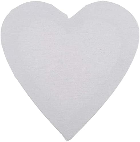Heart Shaped White Blank Painting Canvas Wooden Framed Artist Pre-Stretched Canvas Panel Plain Small Canvas Crafts Boards for Students Artists Pai...