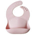 mushie Silicone Baby Bib | Adjustable Fit Waterproof Bibs (Blush)...