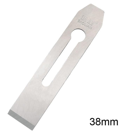 2 Pack 38MM / 1.5inch Wide Replacement Bench Plane Blades Iron Plate Knife for Woodwork Hand Planer Carpentry Edge Trimming Saw DIY Tool Set Parts...