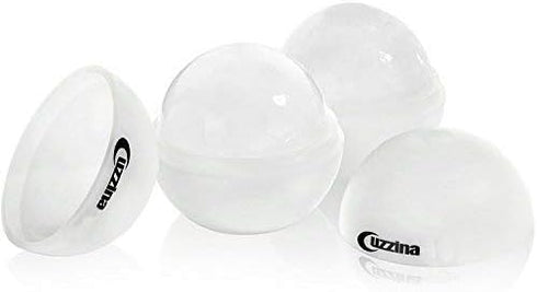 Silicone Ice Molds Set of 2 - Circle Ice Cube Molds for Large Round Ice Balls - Ideal Sphere Shaped Big Ice Balls for Whiskey, Bourbon, Scotch, an...