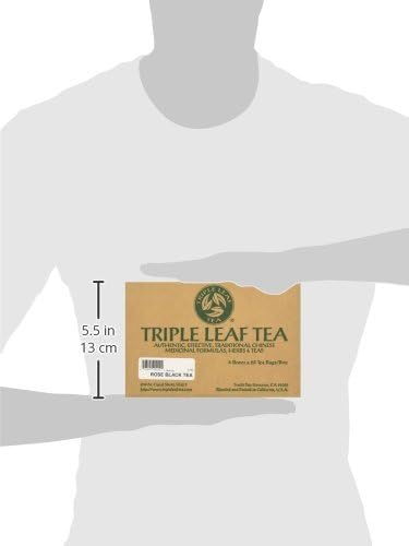 Triple Leaf Tea Black Tea Bags, Rose, 20 Count...