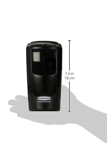 Rubbermaid Commercial Products Microburst Automated Odor-Controlling Aerosol Air Care System, MB3000 Dispenser, Black...