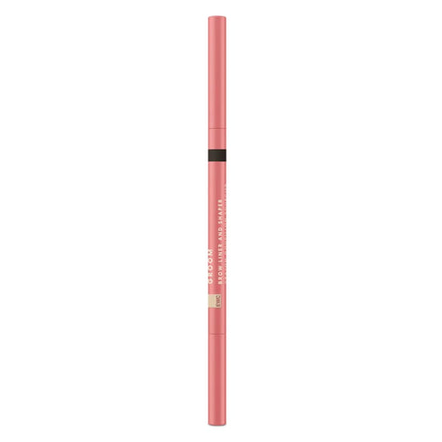 European Wax Center Dual-Ended Brow Pencil - Ultra-Fine Tip & Spoolie Brush, Water-Resistant Eyebrow Tint, Ophthalmologist Tested, Dark, 0.002 oz...