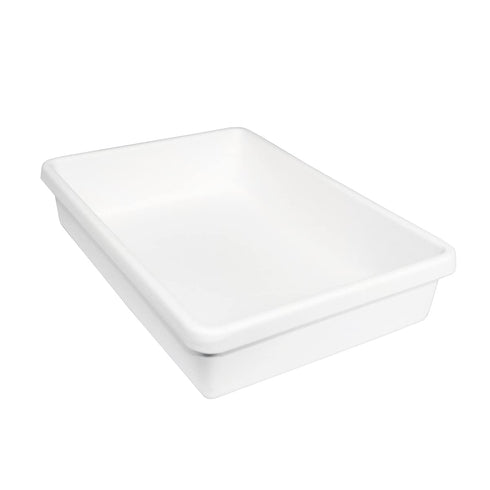 TrippNT 50424 White Polystyrene Plastic Drawer Organizer, 1 Pocket: 14" Width x 3" Height x 10" Depth...