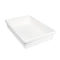 TrippNT 50424 White Polystyrene Plastic Drawer Organizer, 1 Pocket: 14" Width x 3" Height x 10" Depth...