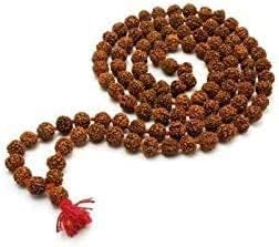 Nepali Rudraksha Mala with Certificate for Wearing and Japa Mala (5 Mukhi Mala, 108 Beads Mala)....