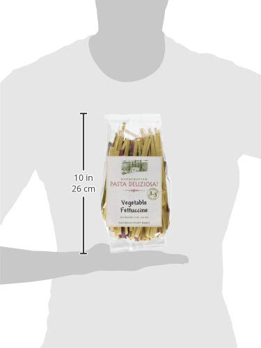 Pasta Deliziosa! Handcrafted Pasta, Vegetable Fettuccine, 12 Ounce...