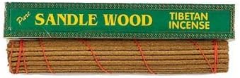 Pure Sandalwood Tibetan Incense, 8" Length - 3 Packs, 40 Sticks Per Pack...