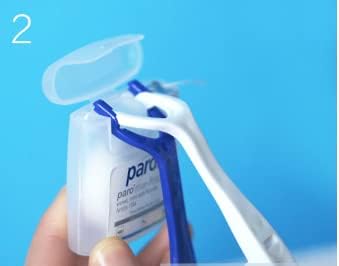 Paro Floss Holder and Paro Riser Floss Mint, Waxed, Fluoridated, Floss 50M...
