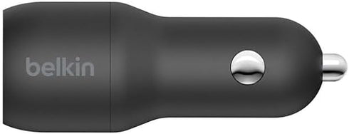 Belkin 24 Watt Dual USB Car Charger - 2 12W USB A Ports with Fast Charging for Apple iPhone 14, 14 Pro, 14 Pro Max, iPhone 13, 13 Pro, 13 Pro Max,...