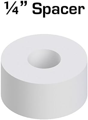Nylon Spacer 1/4inches Thick, 1/2inches OD 0.194inches ID, 50 Pack for VEX Robotics...