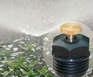 9 Pcs Garden Misting Nozzles 1/2" Adjustable Garden Lawn Water Spray Misting Nozzle 360-rotating Agricultural Lawn Watering atomizing Greenhouse S...