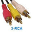 iMBAPrice 6 Feet 3RCA to 3RCA Audio and Video Cable - Gold Plated Male to Male Composite AV Cable for TV Set Top Box, Speaker, Amplifier, DVD Play...