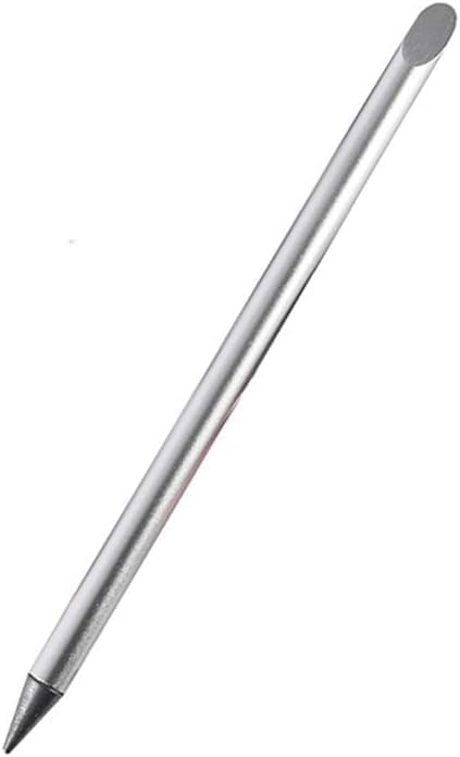 Designer Automatic Pencil, Everlasting Metallic pencil, Ink-less In-erasable Pen, Creative Design(Silver)...
