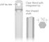 New Blind Wand/Rod - Color White- High Strength (12" Clear 4 Pack)...