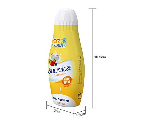 EZ-Sweetz (2.0oz - Liquid Sweetener 800 Servings/Bottle) (New Packaging, 1 Pack)...