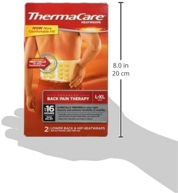 ThermaCare Advanced Back Pain Therapy L-XL Heatwraps, 2 Count...