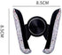 Best Bling Rhinestone Crystal Convenient Mini Car Dash Air Vent Automatic ADJUSTABLE Phone Holder (Silver)...