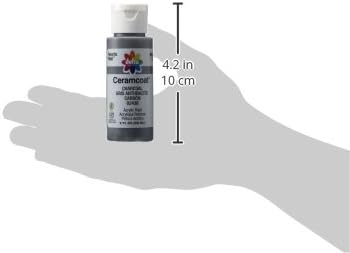 Delta Creative Ceramcoat Acrylic Paint in Assorted Colors (2 oz), 2436, Charcoal...