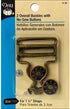 Dritz 6-38 Overall Buckles with No-Sew Buttons for 1-1/4-Inch, Antique Brass 2-Count...