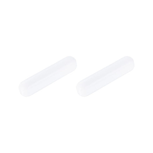 MECCANIXITY Magnetic Stirrer Mixer Stir Bar Rod 40mm(1.57") x9mm Cylinder Shape PTFE Coating Magnet White for Laboratory 2Pcs...
