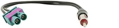 Connects 2 CT27AA51 DIN Aerial Adaptor Cable Compatible with Audi/Volkswagen Double Fakra - CT27AA51...