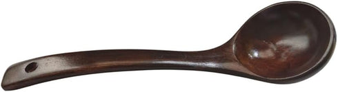Large Wooden Soup Ladle Spoon with Long Handle, Big Teak Wood Serving Spoon, Handmade Porridge Soup Scoop for Cooking Kitchen Utensils Tool (Brown...