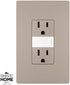 Legrand radiant NTL885TRBKCC6 15 Amp Adjustable LED Night Light Outlet, Tamper Resistant Decorator Receptacle, Optional Louver, Black (1 Count)......