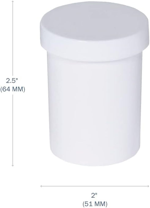 EZY DOSE Ointment Jar and Container, Screw on Cap, Leak-Proof Container for Creams and Balms, Durable Design, Ideal for DIY Skincare and Herbal Re...