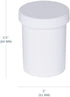 EZY DOSE Ointment Jar and Container, Screw on Cap, Leak-Proof Container for Creams and Balms, Durable Design, Ideal for DIY Skincare and Herbal Re...