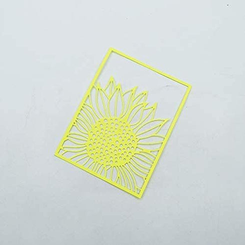 Hying Metal Sunflower Frame Cutting Dies for Card Making, Fall Frame Dies Thanksgiving Flowers Die Cuts for Crafting Stencil Embossing Tool Scrapb...