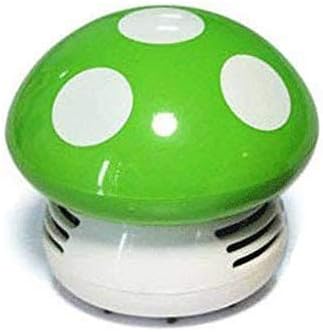 Honbay Mini Cute Table Dust Vaccum Cleaner, Mushroom Shaped New Portable Corner Desk Vaccum Cleaner Mini Cute Vacuum Cleaner Dust Sweeper (Green)...