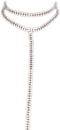 Sexy Multilayered Long Choker Necklaces Double Layer Crystal Full Rhinestone Choker Necklace Pendant Statement Necklaces Luxury Jewelry for Women ...