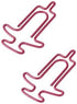 100 Count Pink Nurse Doctor Needle Syringe Shaped Paper Clips Great for Paper Clip Collectors or Office Gift - Comes in Round Tin with Lid and Gif...