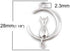 JGFinds Cat In The Moon Charm Pendants 20 Pack (10 of each), 1 1/8 x 3/4 Inch, Silver and Gold Tone...