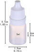HLLMX 8 PCS Empty Plastic Squeezable Dropper Bottle Portable Empty Squeezable Dropper Bottle Container with Screw Cap Essential Oil Container 5ML...