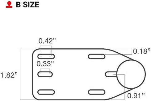 RAM Mounts Offset Reservoir Cover Ball Base RAM-B-346U with B Size 1" Ball...