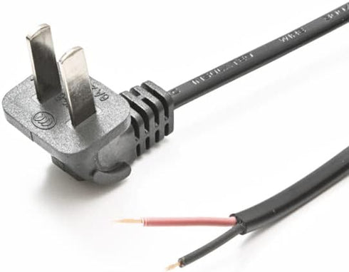Elbow 90 Degree Angle 18AWG 2 Prong Replacement Cord Lamp Repair Wire Home Appliance Repair Power Cord, Electrical Tool Replacement Power Cord...