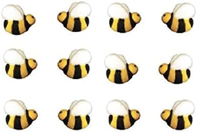 Oasis Supply Bumble Bees Sugar Cake Toppers Great for Cupcakes / 48 pcs...