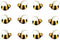 Oasis Supply Bumble Bees Sugar Cake Toppers Great for Cupcakes / 48 pcs...
