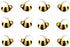 Oasis Supply Bumble Bees Sugar Cake Toppers Great for Cupcakes / 48 pcs...