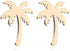 Stainless Steel Hawaii Tropical Plant Pendant Necklace for Women Coconut Palm Tree Stud Earrings Beach Set Jewelry (Gold)...