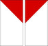 Bloc Loc Flying Geese Quilting Ruler 3/4” x 1-1/2” Finished, 1-1/4” x 2” Trimmed Size for Quilters...