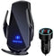 HITech Pro Upgraded Smart 15W Qi Fast Car Wireless Charger Holder AirVent Mount, with Magnetic Connectors and Dual Port Adaptor, Compatible with A...